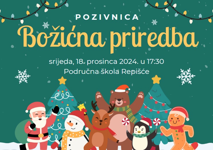 Pozivnica za božićnu priredbu