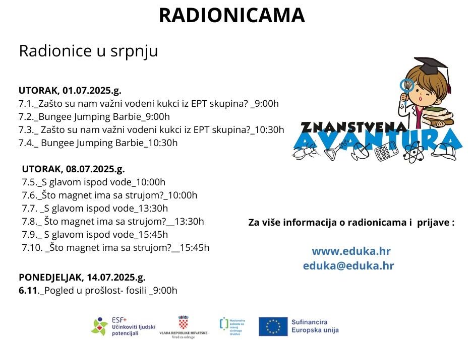 STEM EDUKAcije u srpnju