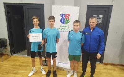 Uspjeh naših stolnotenisača na županijskom natjecanju