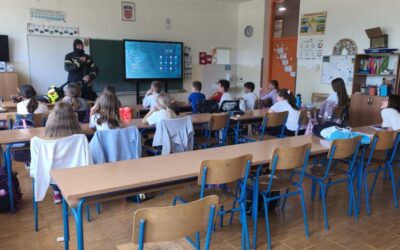 Profesionalni vatrogasac u školi