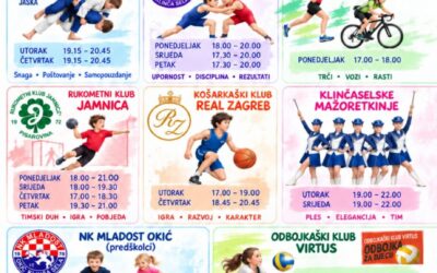 Termini sportskih treninga u OŠ Klinča Sela