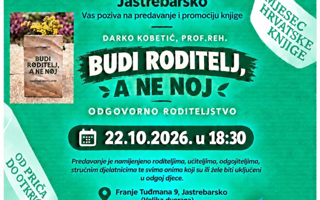 Poziv roditeljima na promociju knjige