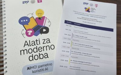 Učiteljice OŠ Klinča Sela na edukaciji za novi program „Alati za moderno doba – AIMO! pametno koristiti AI“
